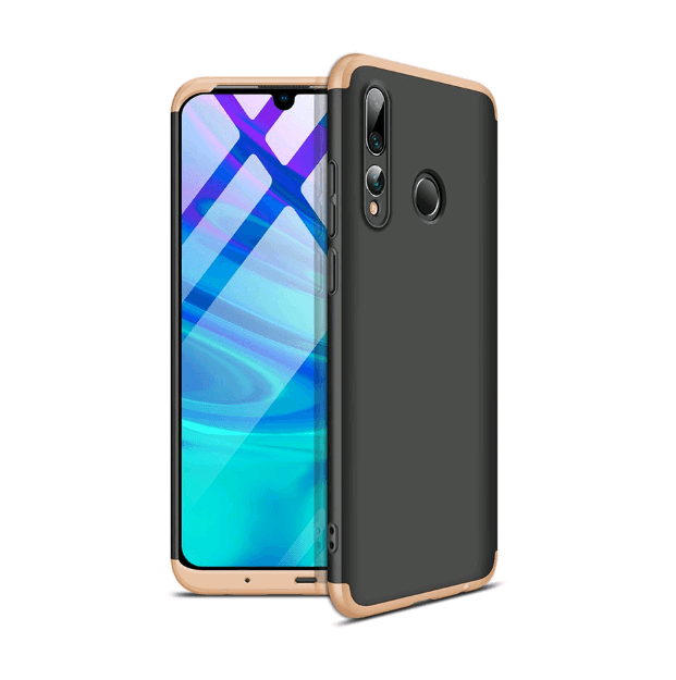 Чохол-накладка GKK 3 в1 для Honor 10i (HRY-LX1T)/20i чорний з золотим