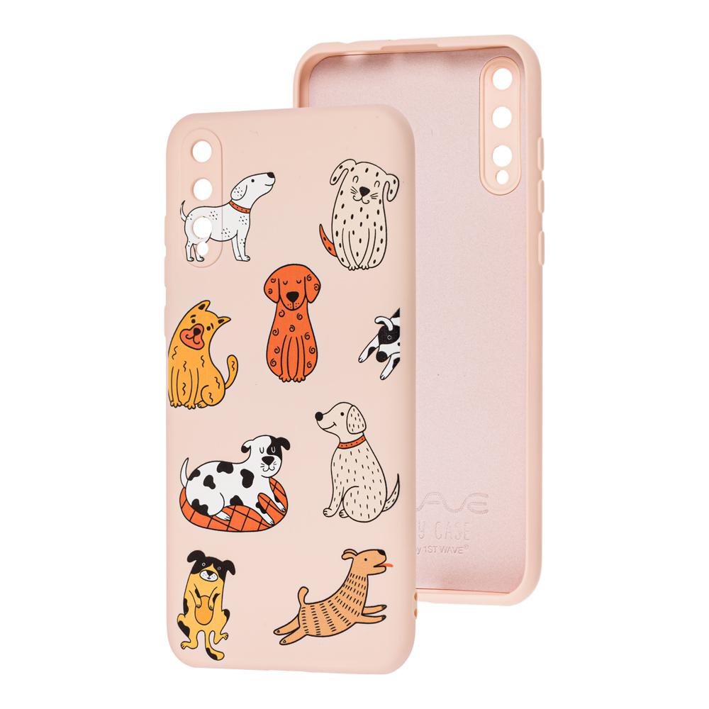 WAVE Fancy для Huawei P Smart S/Y8p (funny dogs/pink sand)