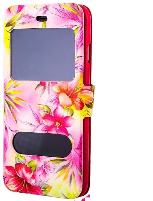 Книжка Flower Case для Meizu M2 / M2 mini (M578) Lilium yellow pink