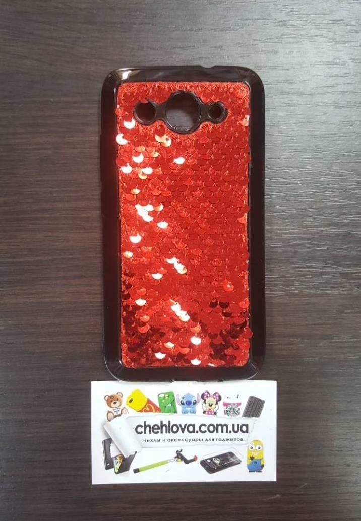 Накладка Sequins для Huawei Y3 2017 (CRO-U00) червона