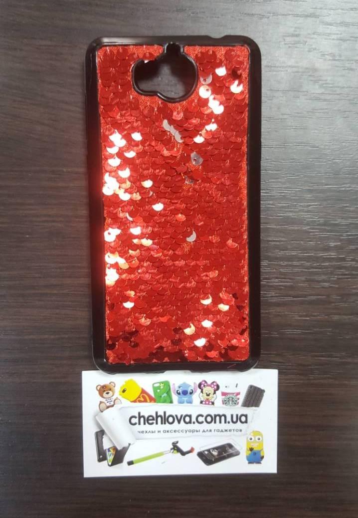 Накладка Sequins для Huawei Y5 2017 (MYA-U29) червона