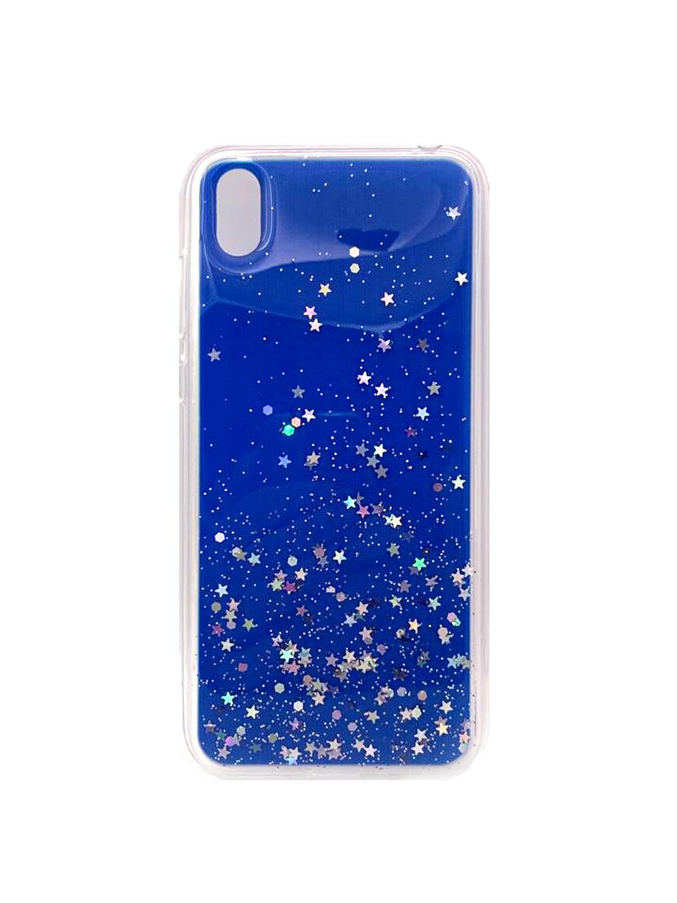 Накладка Acrylic Glitter для Huawei Y5 2019/Honor 8S синя