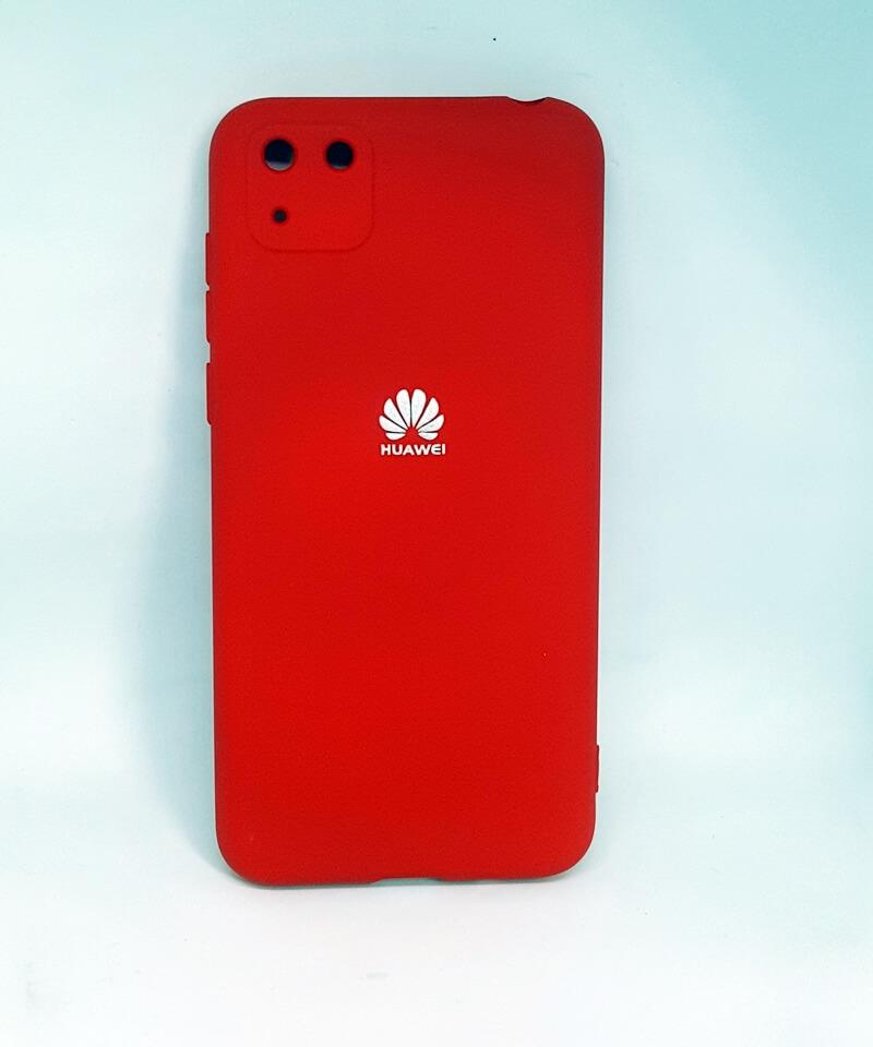 Накладка Silicone Case Full Camera для Huawei Y5P червона