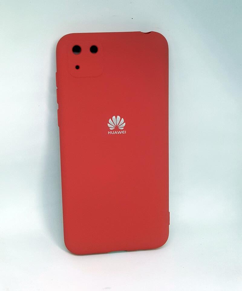 Накладка Silicone Case Full Camera для Huawei Y5P бордова