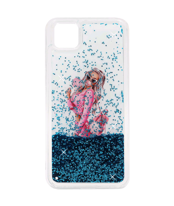 Накладка Fluid Painted для Huawei Y5P  (DRA-Ll29) / HONOR 9S "Дівчина з цукеркою"