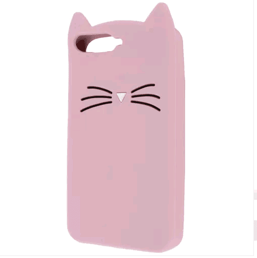 Накладка 3D Cat для Huawei Y6 2018 рожева