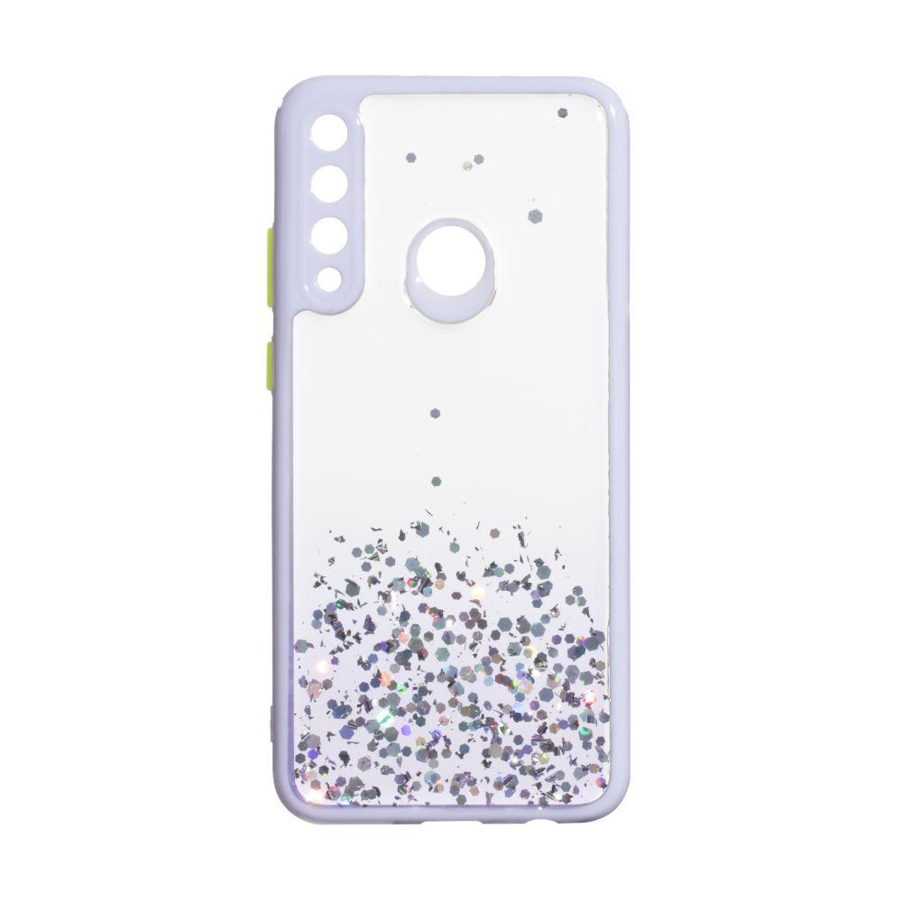 Накладка Glitter Bling Sequins для Huawei Y6P бузкова