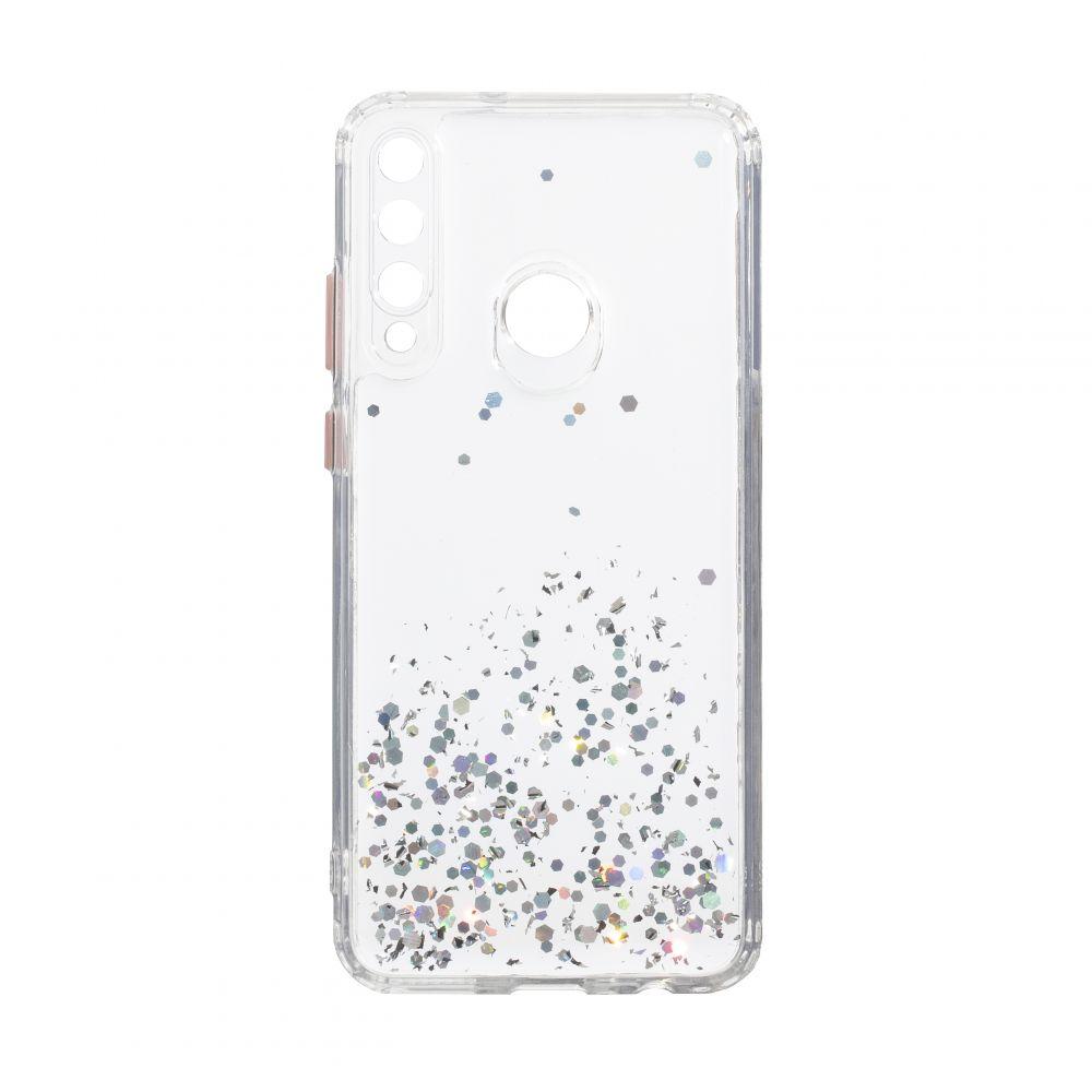 Накладка Glitter Bling Sequins для Huawei Y6P срібна