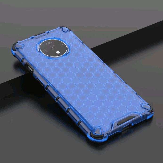 Накладка Honeycomb для One Plus 7T (Синя)