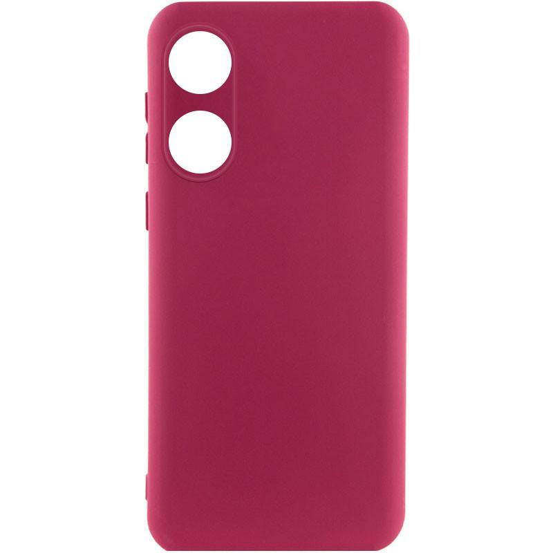 Silicone Cover Lakshmi Full Camera (AAA) для Oppo A78 4G (Plum)