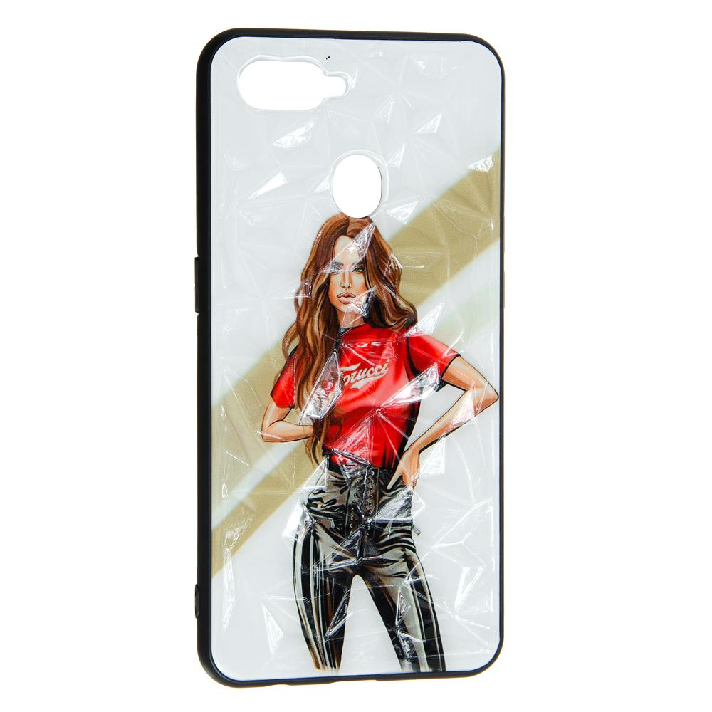 Накладка Ladies для Oppo A12/A5s  Girl Red