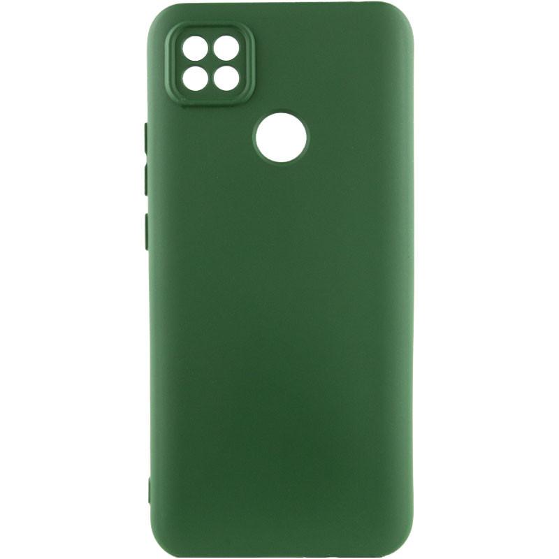 Silicone Cover Lakshmi Full Camera (AA) для Oppo A15s/A15 (Dark green)