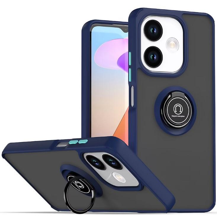 Накладка Totu Gingle Ring для Oppo A5 Pro 5G темно-синя