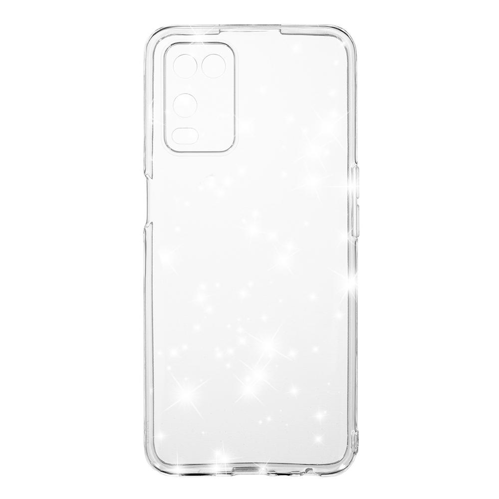 Накладка Molan Cano Glossy Jelly для Oppo A54 прозора з блискітками