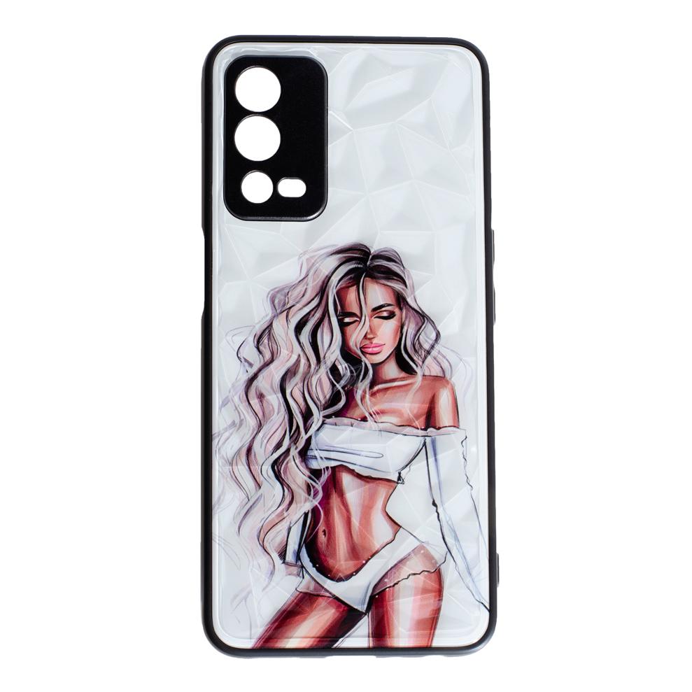 Накладка Ladies для Oppo A55 Girl white