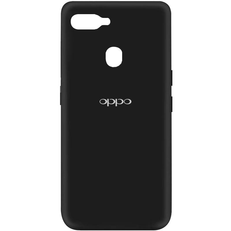 Silicone Cover Full Logo (A) для Oppo A5s/A12 (Black)