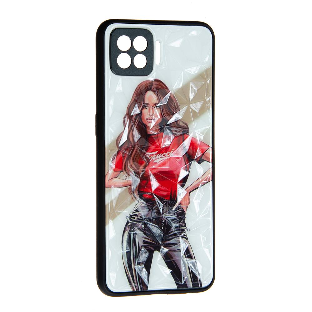 Накладка Ladies для Oppo A73 Girl Red