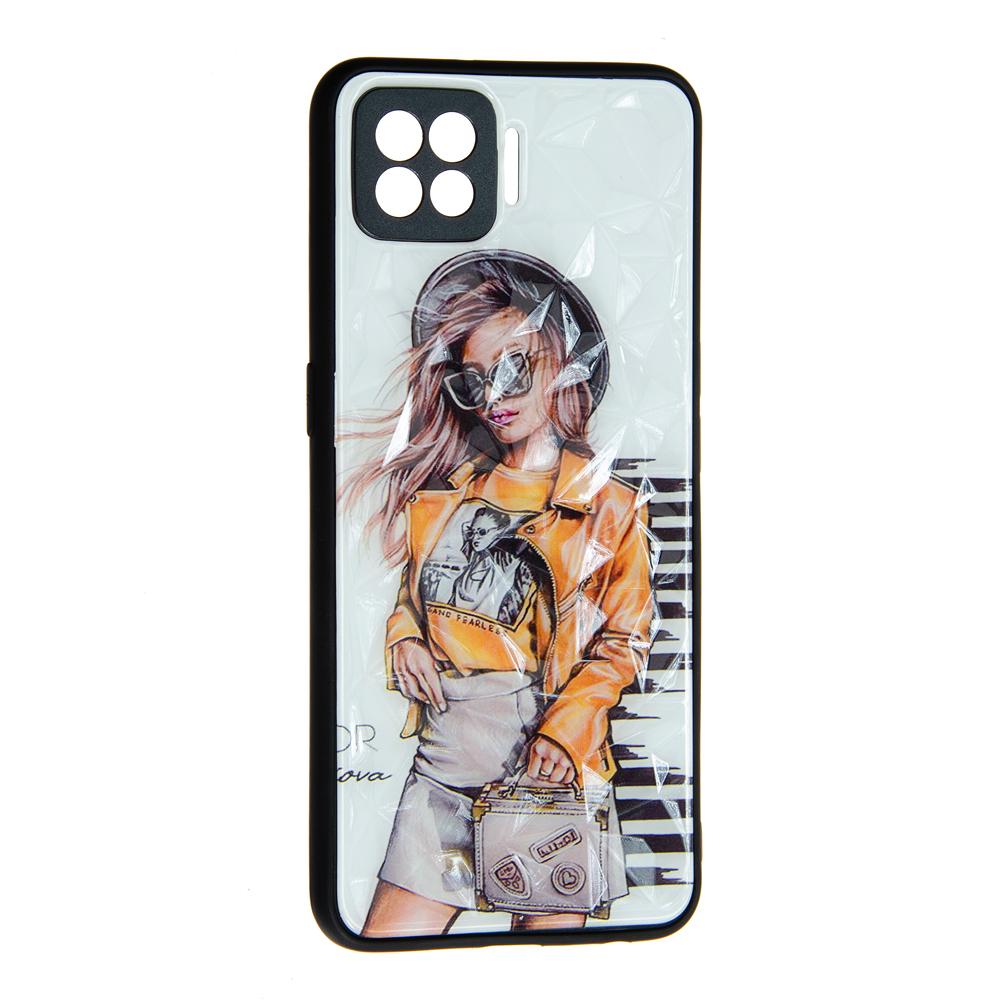 Накладка Ladies для Oppo A73 Girls Yellow