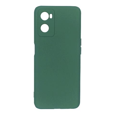 Накладка Soft Touch (без лого)  для Oppo A76/A36 4G (Dark green)