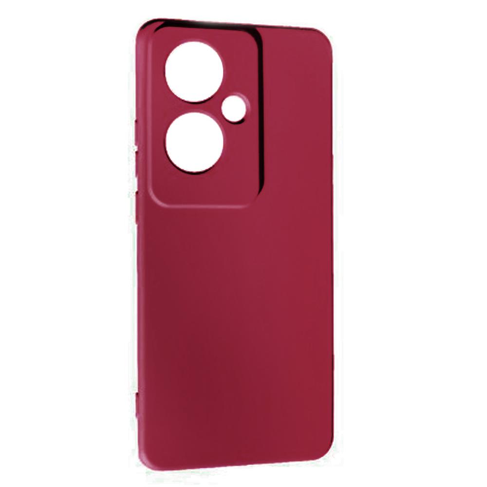 Silicone Cover Full Camera no logo (A) для Oppo Reno 11F (Marsala)