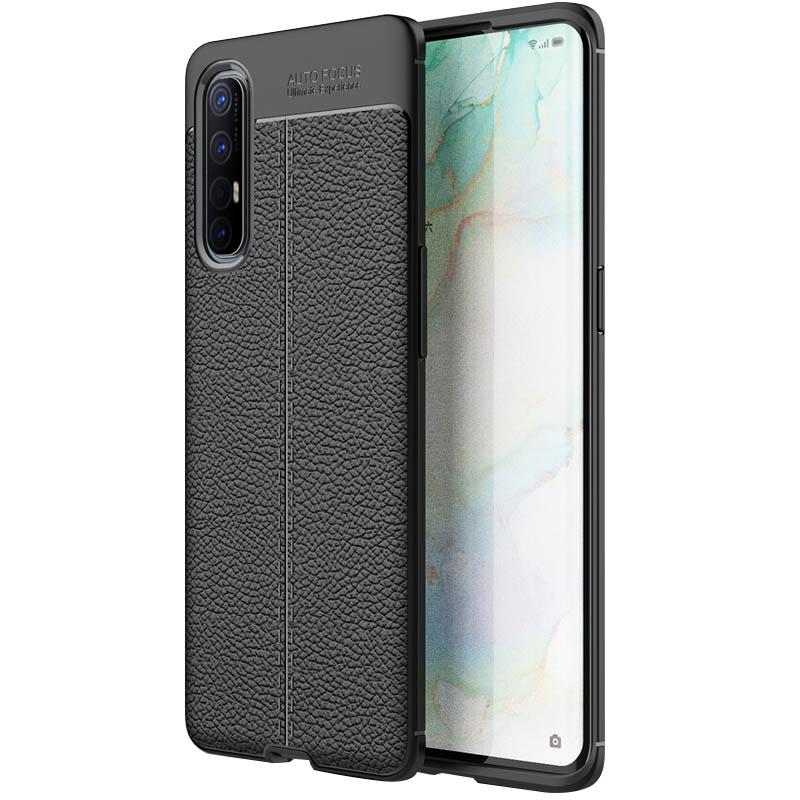 Накладка Ultimate Leather для Oppo Reno 3 Pro чорна