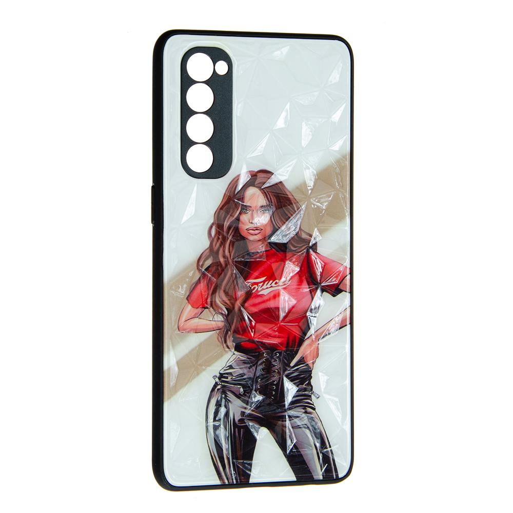 Накладка Ladies для Oppo Reno 4 Pro Girls Red