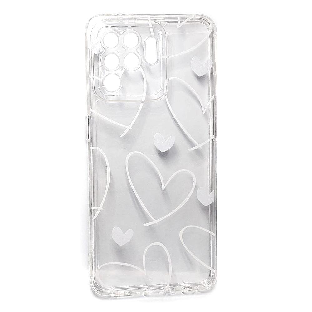 Накладка Daisy Hearts для Oppo Reno 5 lilte прозора