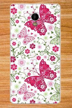 Чехол для Prestigio Grace S5 PSP5551 DUO "Бабочки"   (силикон)