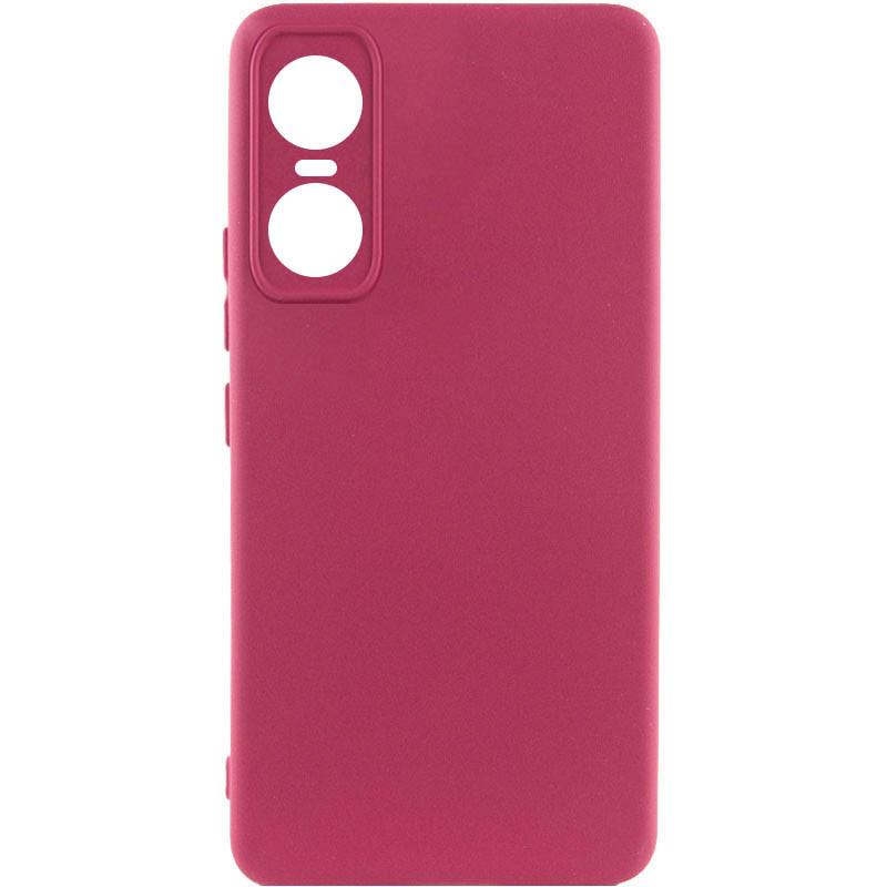 Silicone Cover Full Camera without Logo (A) для Tecno Pop 6 Pro (Marsala)