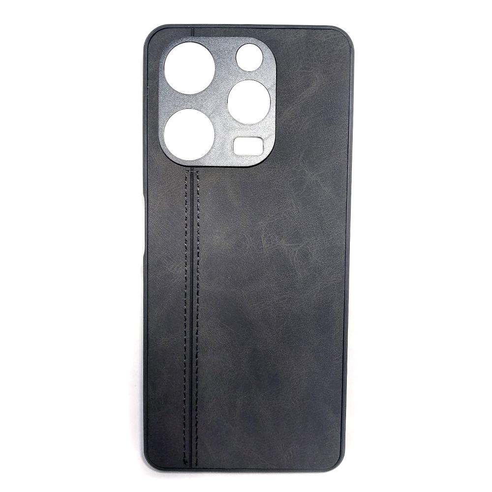 Накладка Leather Case для Tecno Spark 10 Pro Black