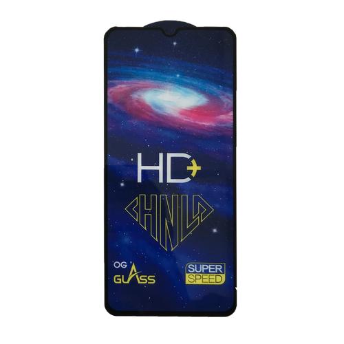Захисне скло Full Glue  для Tecno Spark 7 з чорною рамкою