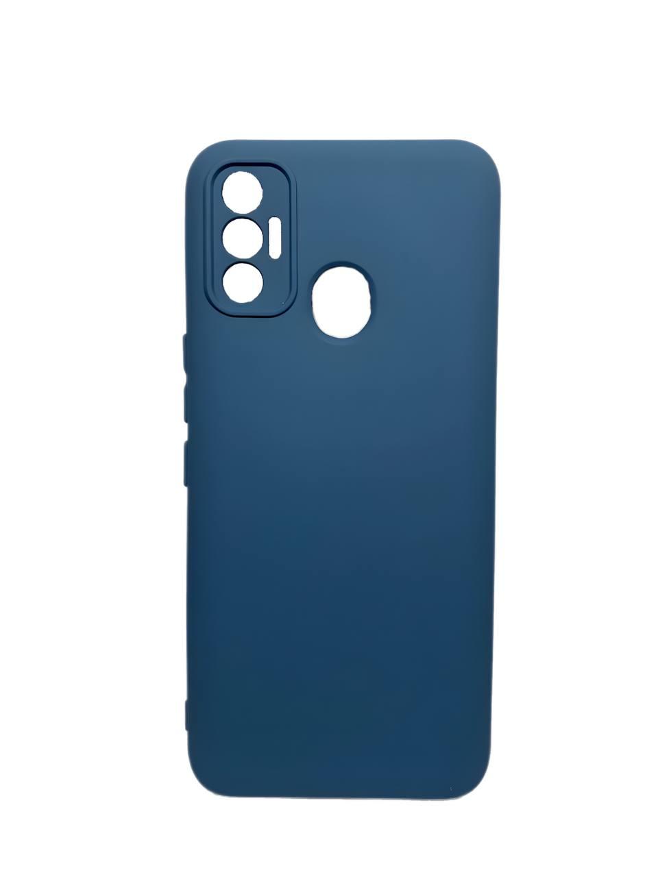 Silicone Cover Full Camera without Logo (A) для Tecno Spark 7 (Blue)