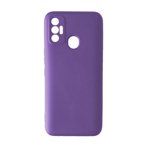 Silicone Cover Full Camera without Logo (A) для Tecno Spark 7 (Purple)