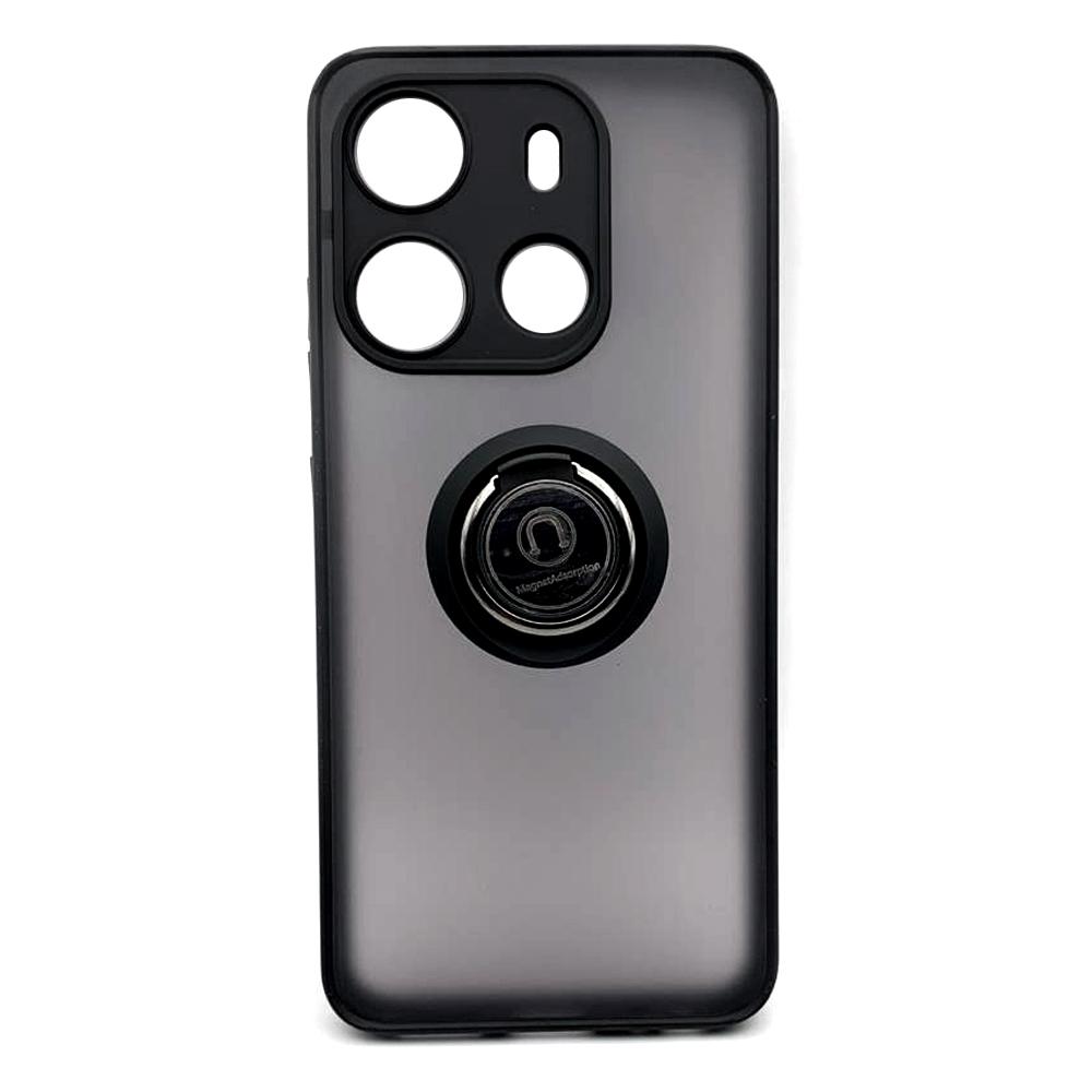 Накладка Totu Gingle Ring для TECNO Spark Go 2023 (BF7n)/Pop 7 (BF6)/Infinix Smart 7 чорна