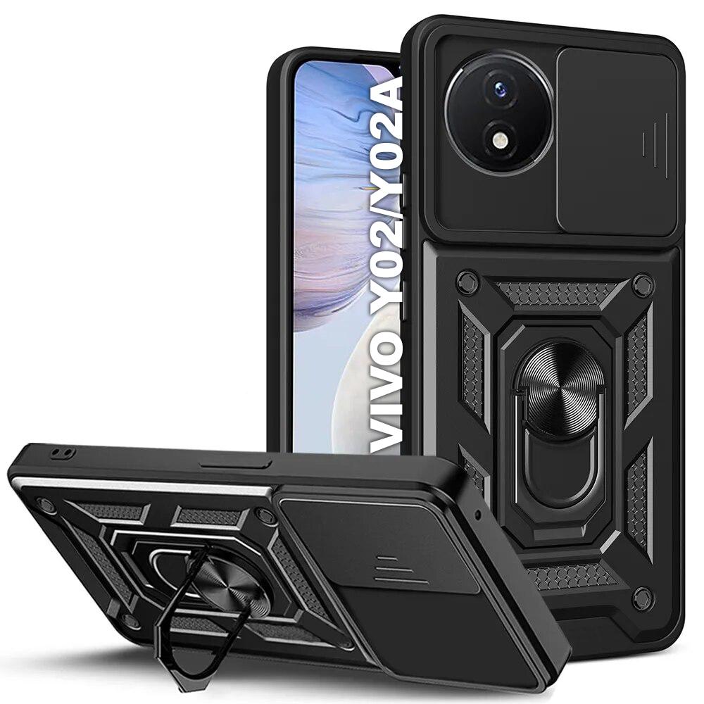 Накладка Camshield Serge Ring для Vivo Y02/Y02A Black
