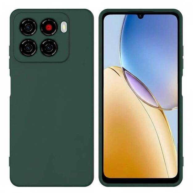 Silicone Cover Full Camera without Logo (A) для ZTE Blade A56 (Dark green)