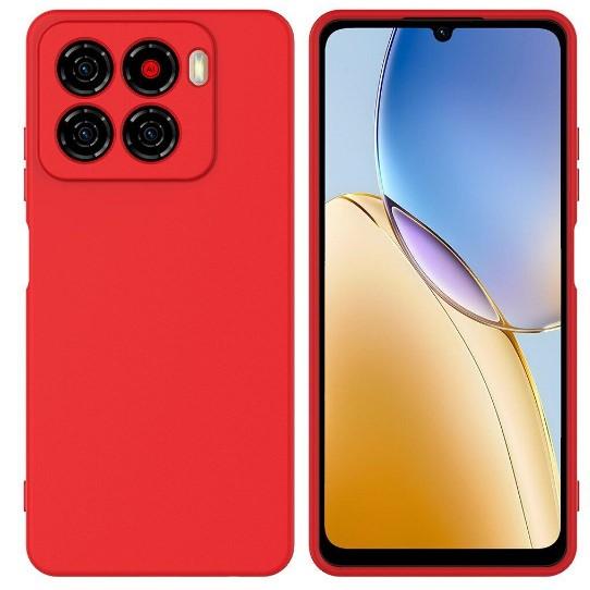 Silicone Cover Full Camera without Logo (A) для ZTE Blade A56 (Dark red)