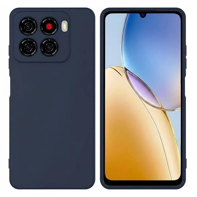 Silicone Cover Full Camera without Logo (A) для ZTE Blade A56 (Midnight blue)