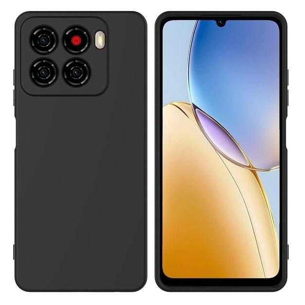Silicone Cover Full Camera without Logo (A) для ZTE Blade A56 (Black)