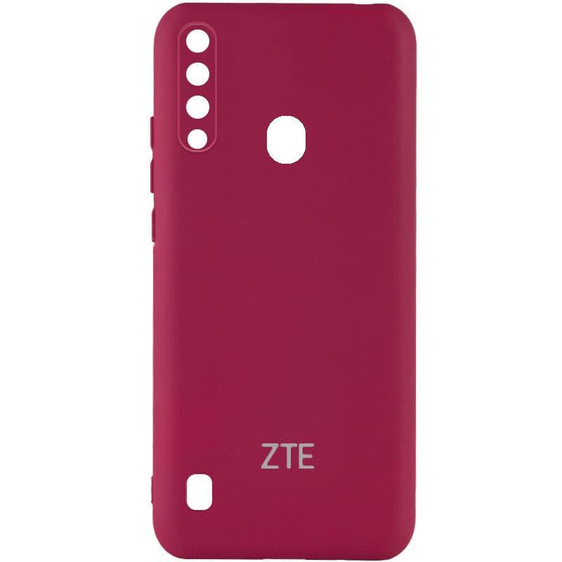 Silicone Cover My Color Full Camera (A) для ZTE A7 Fingerprint 2020 (Marsala)