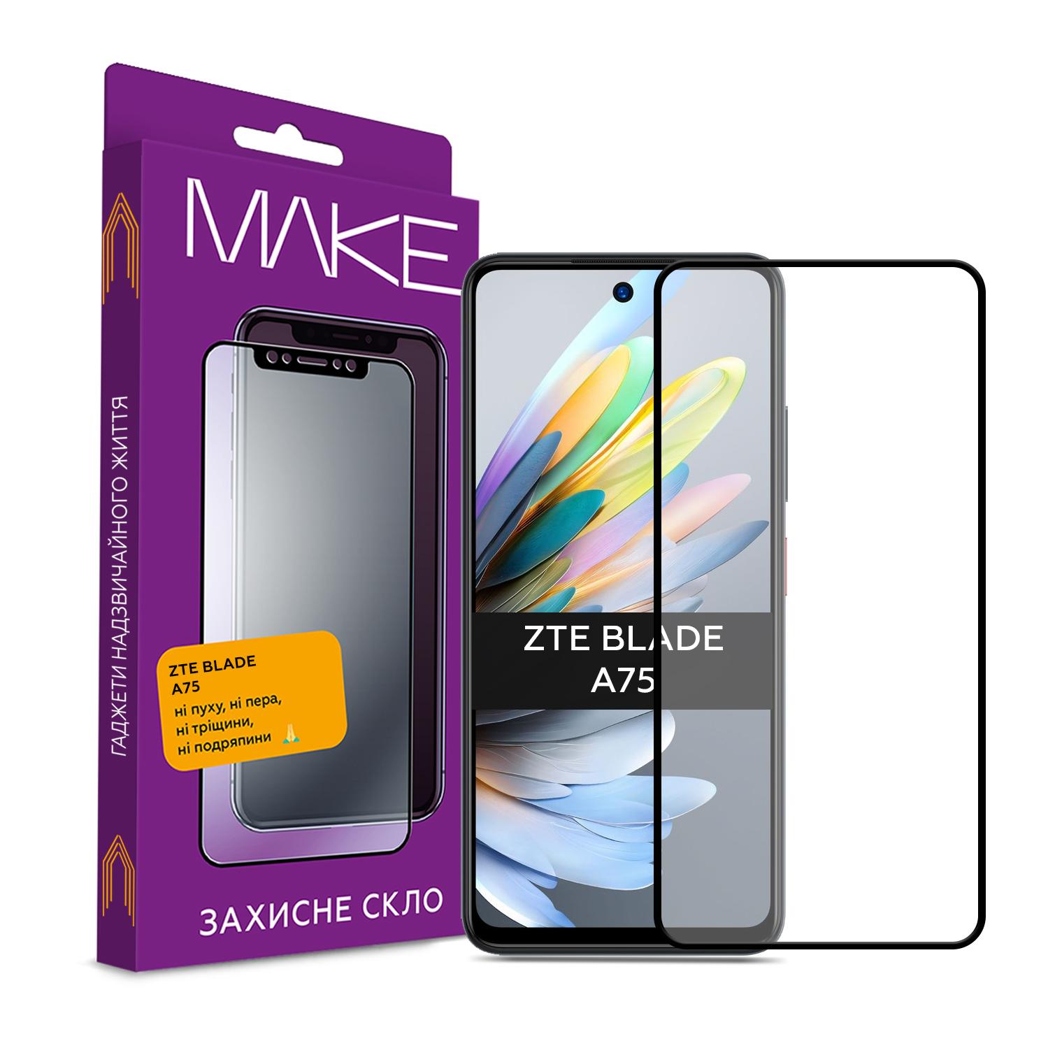 Захисне скло MAKE для ZTE A75/A73/A54/A34