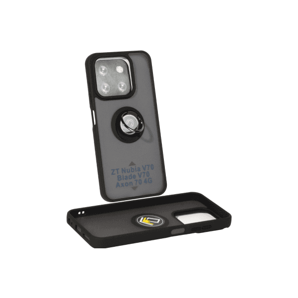Накладка Totu Gingle Ring для ZTE Blade V70  / Nubia V70 / Axon70 4G чорна