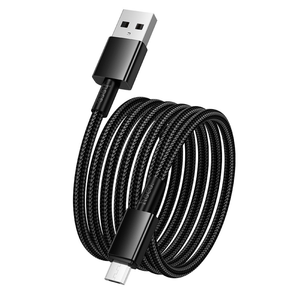 Кабель Hoco X119 Energy Micro 2.4A 1m (Чорний)-2