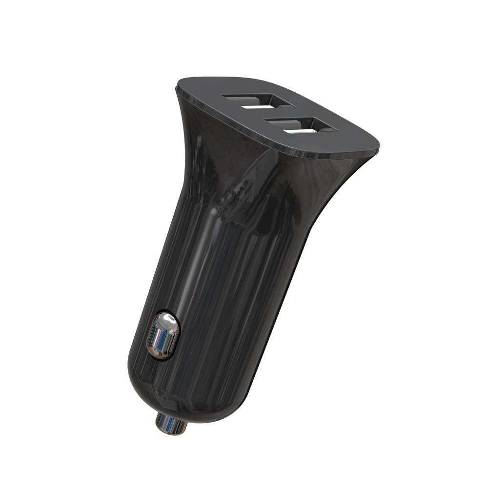 АЗП XO CC31 2USB 2.4A 12W PC Black-1