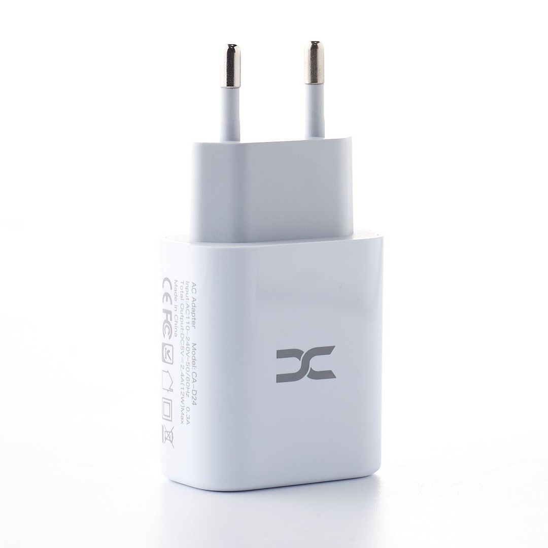 Зарядний Пристрій DC 2в1 micro 2USB 2.4A (CA-D24) Білий-2