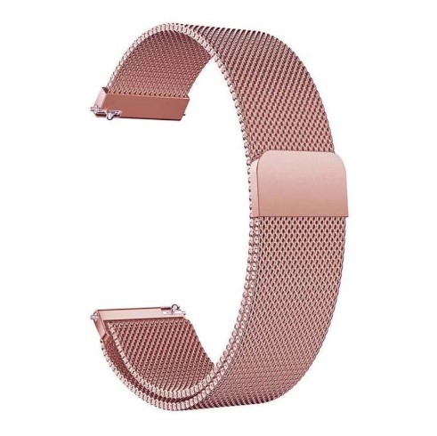 Ремінець Milanese Loop для Xiaomi Amazfit /Samsung 20 mm (Rose gold)-0