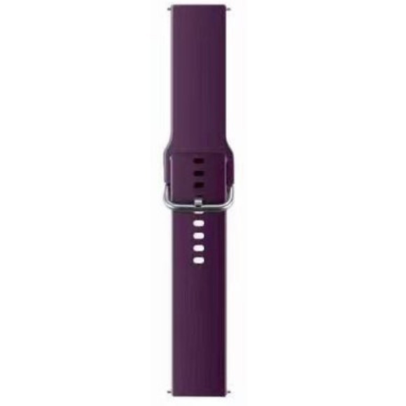 Ремінець Silicon для 22 mm (мет. застібка) (Dark purple)-0