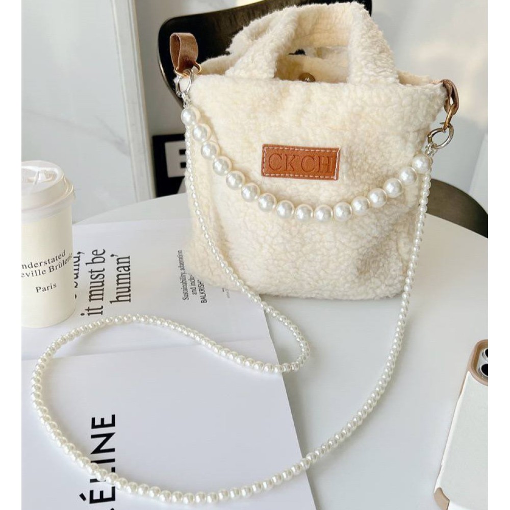 Ремінець-браслет Перлина 2в1 для телефону 120 см (Білий)-3