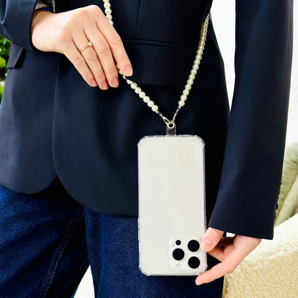 Ремінець Перлина для телефону 120 см (Білий)-1