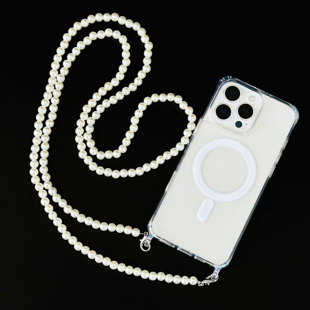 Ремінець Перлина для телефону 120 см (Білий)-0